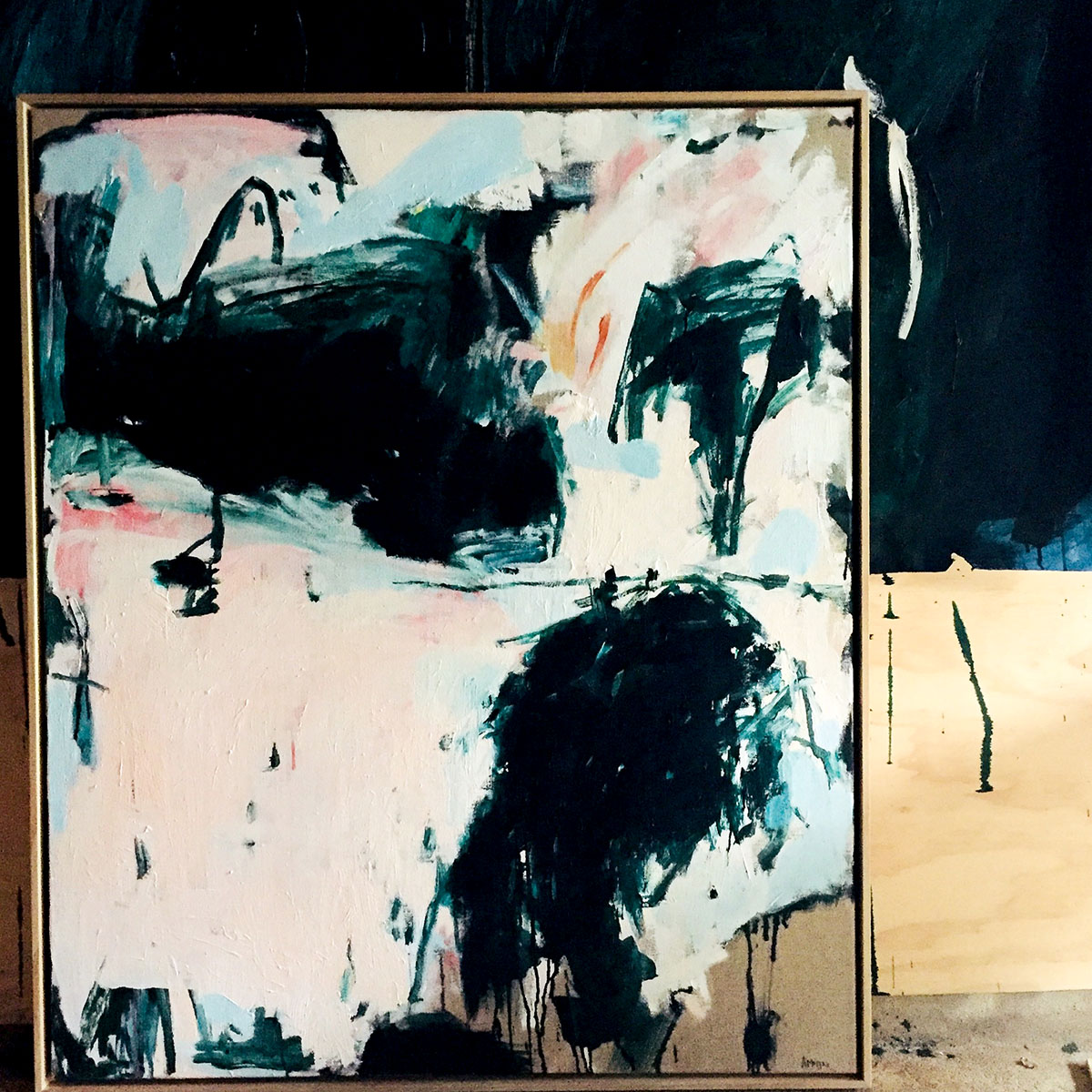 Float framed canvas artwork