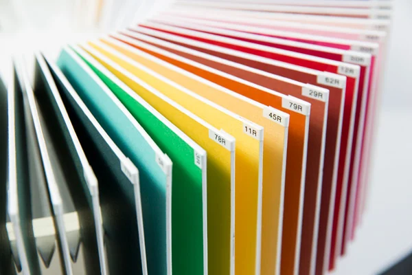 Frameshop matboard colours arranged by shade