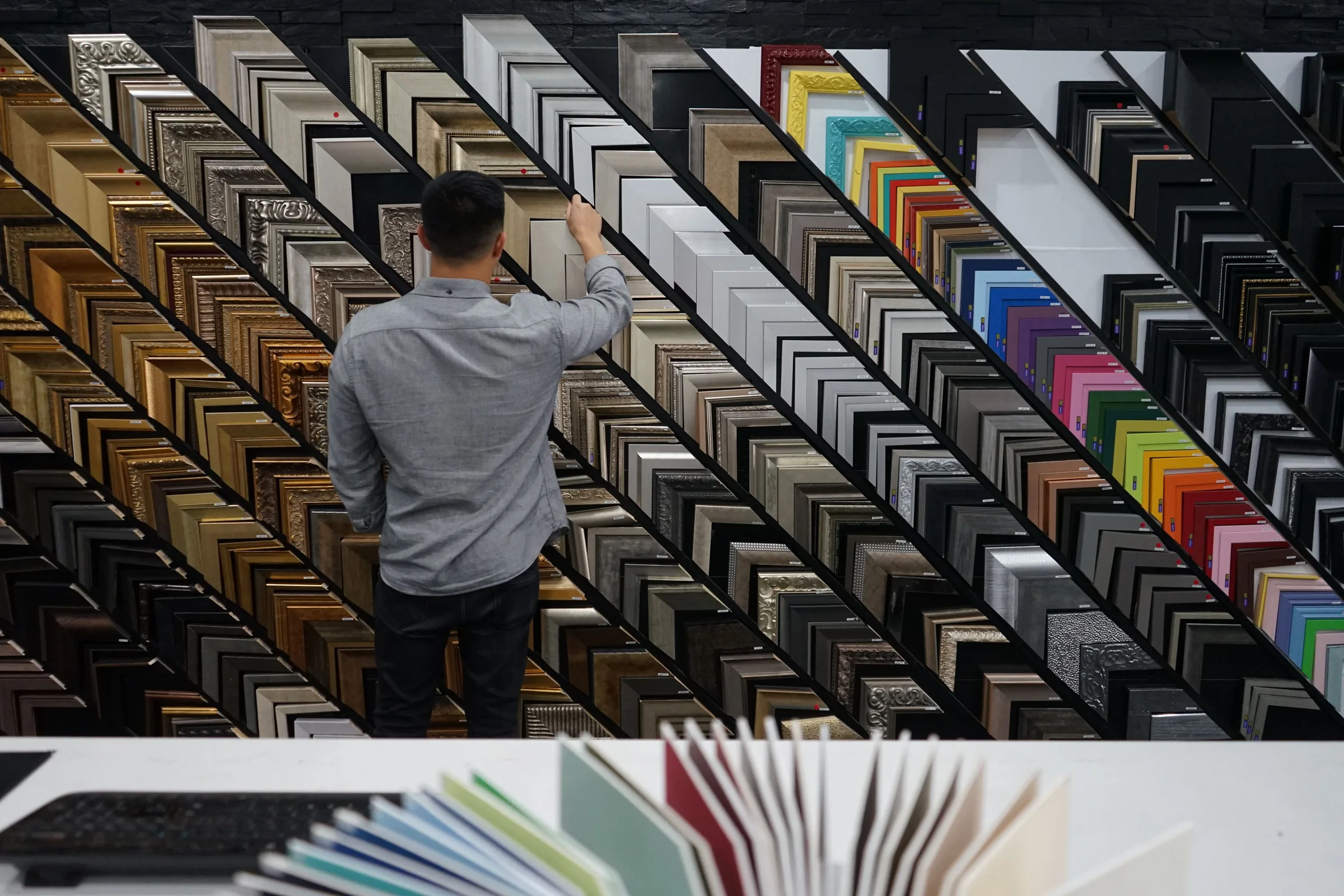 Custom picture frames made by Frameshop